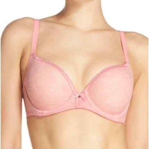 WACOAL FINESSE MOLDED UNDERWIRE T-SHIRT BRA CORAL